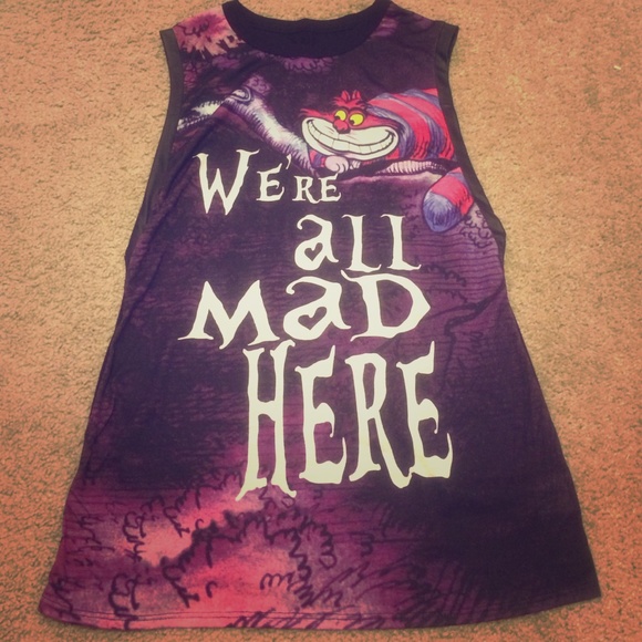 Alice in Wonderland tank top