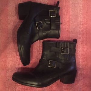 Mia Brand Ankle Boots 10 Leather Military Combat