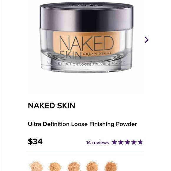 Naked skin finishing powder