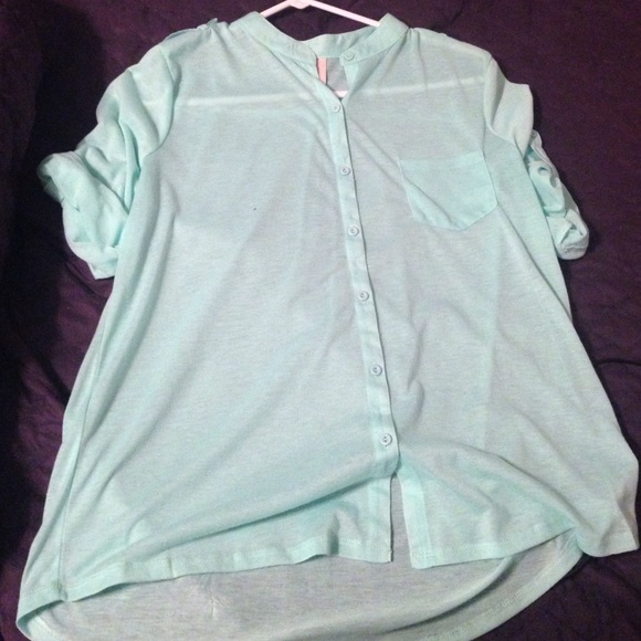 No Boundaries Mint dress top (large)