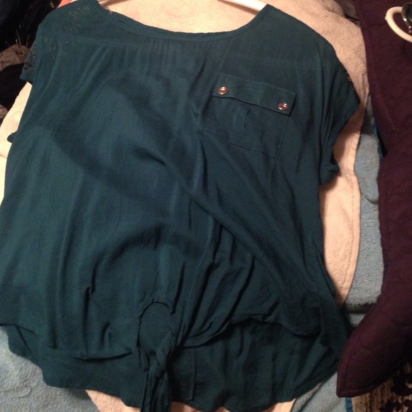 Mine, Dark Green Top, (Large), Brand New