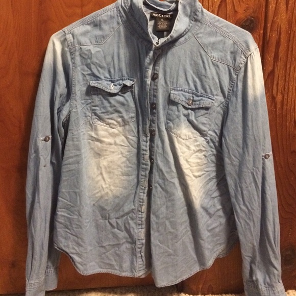 Long Sleeved Denim Button Up - Picture 1 of 1
