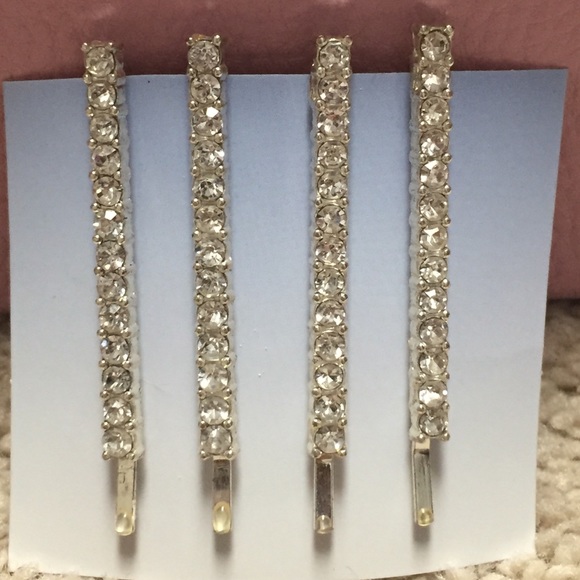 4 Brand New Rhinestone Hair Pins