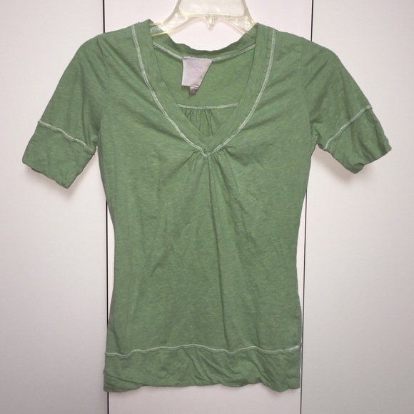 Short Sleeve Light Green with Yellow undertones