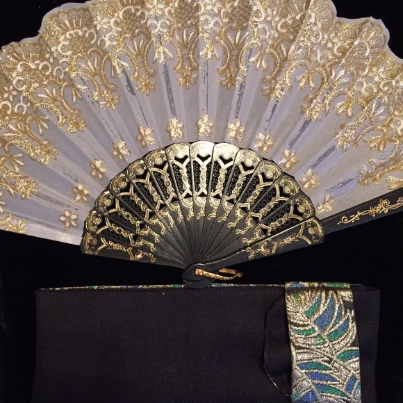 Hand fan and case
