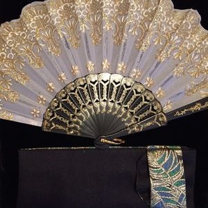 Hand fan and case
