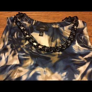 Alfani Tunic Top size 14 with Pretty Neckline New!