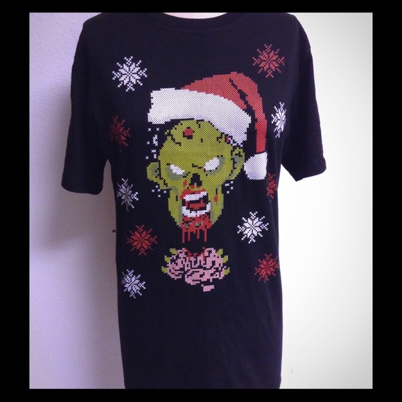 NWOT Zombie Santa Claus Xmas Tee