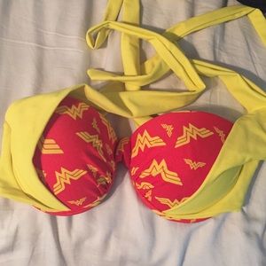 Wonder Woman Push Up Swim Top S/M