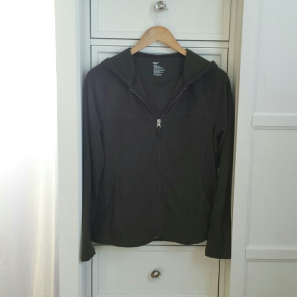 Gap olive green fleece hoodie