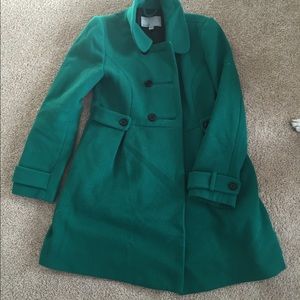 Old navy green peacoat