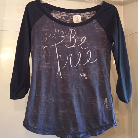 AE baseball distressed half sleeve