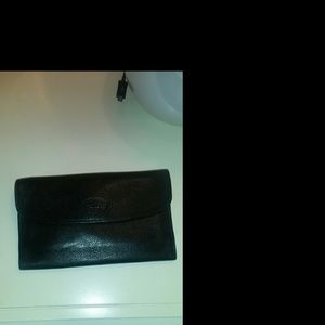 Longchamp black leather wallet