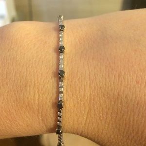 REDUCED!!! Black and white diamond tennis bracelet