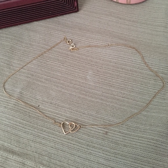 Heart necklace and bracelet