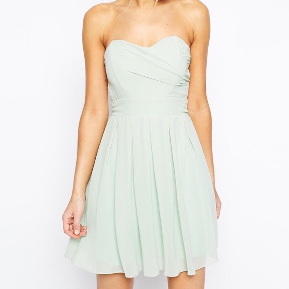 NWT ASOS TFNC Pleated Prom Dress