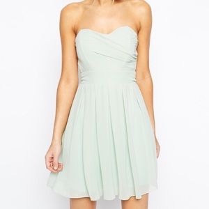 NWT ASOS TFNC Pleated Prom Dress