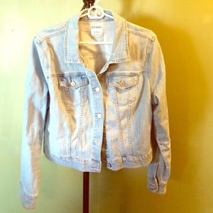 Crop jean jacket