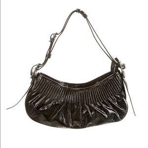 Black patent Burberry shoulder bag