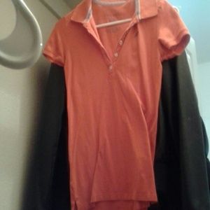 Orange Aeropostale polo shirt
