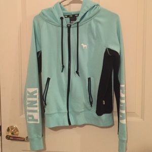 VS Pink mint green jacket. Small.