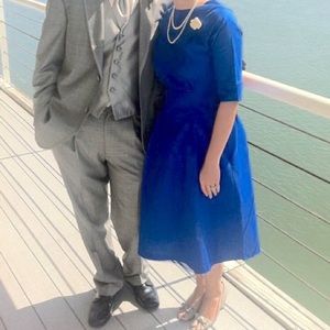 Shabby Apple Classic Blue Dress