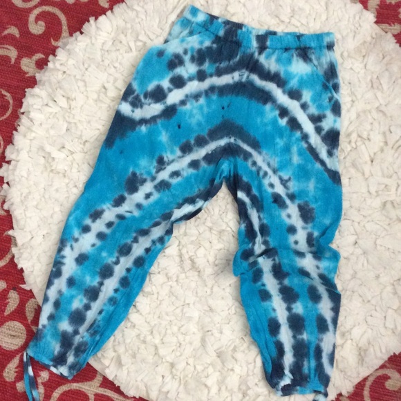 Tie dye harem pants