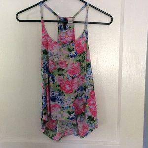 Hi lo racer back tank