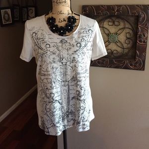 Cato ~ NWT 100% cotton shimmery Top