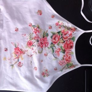 Floral halter top