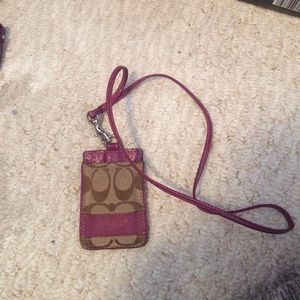 Authentic coach lanyard