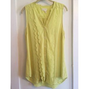 Anthropologie Scalloped Top