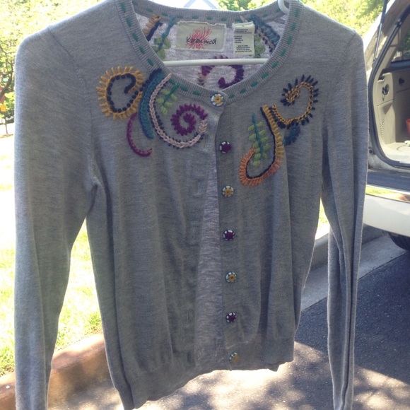 Anthropologie Colorful Cardigan