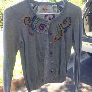 Anthropologie Colorful Cardigan