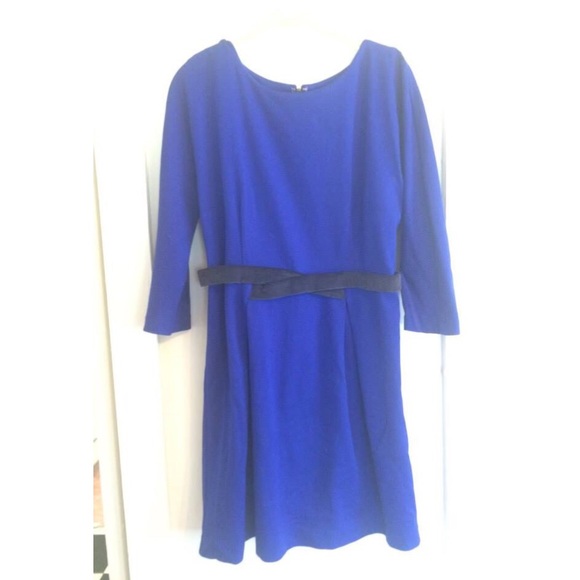 Pleated Ponte Dress