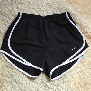 Black and white Nike shorts