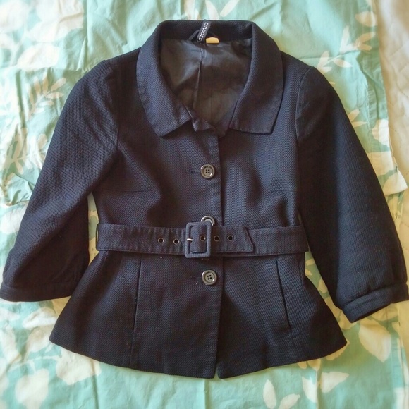 H&M Jackets & Blazers - Belted Peplum Jacket