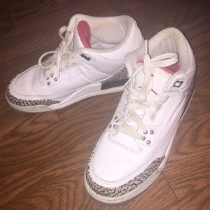Nike Air Jordan 3 Retro Wht/Fire Red-Blk