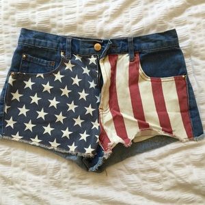Forever21 American flag shorts