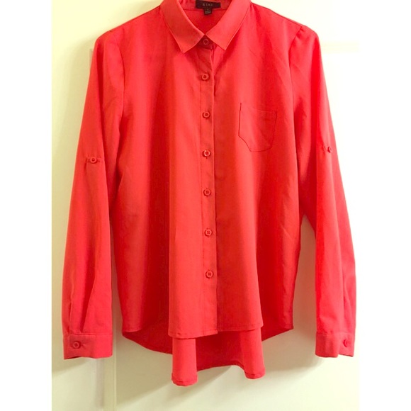 Coral Red High/Low Top