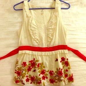 Embroidered Anthropologie Top