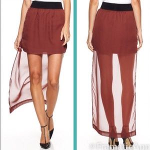 BCBGeneration Skirts - BCBGeneration High Low Chiffon Skirt Size XS BCBGeneration Skirts - BCBGeneration High Low Chiffon Skirt Size XS