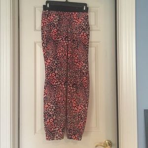 Topshop Neon Animal Print Jogging Pants