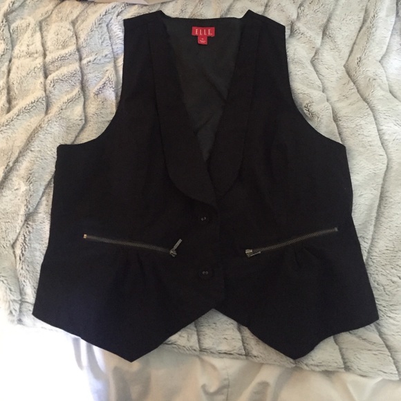 Black vest with pockets - Picture 2 of 4