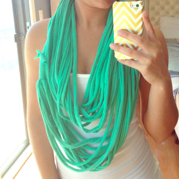 Funky green scarf