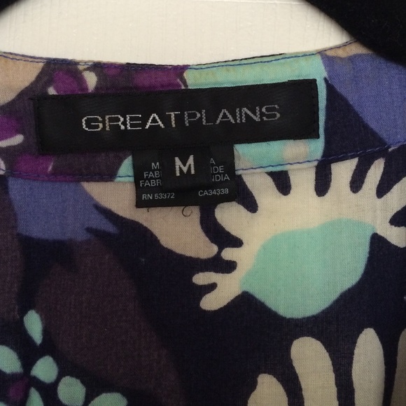 Great Plains Printed Wrap Top - Picture 2 of 3