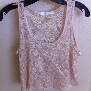 Forever 21 lace crop top