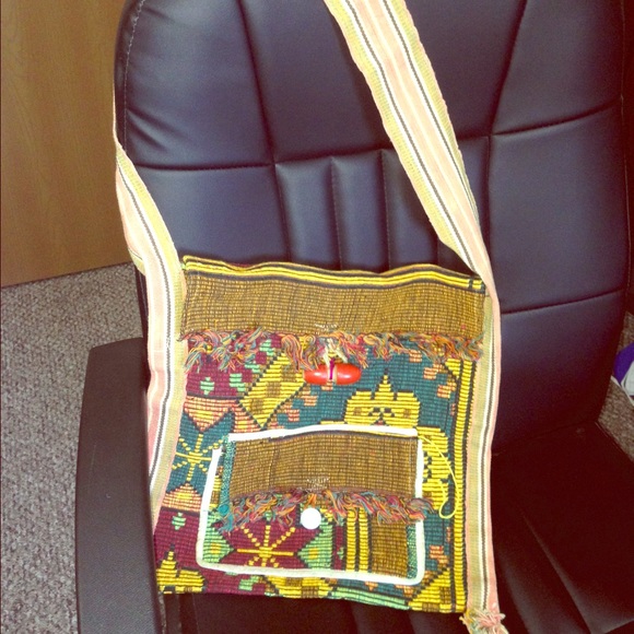 Handmade vintage crossbody bag