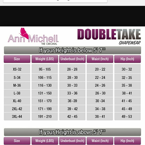 WAIST TRAINER SIZE CHART - Picture 1 of 2