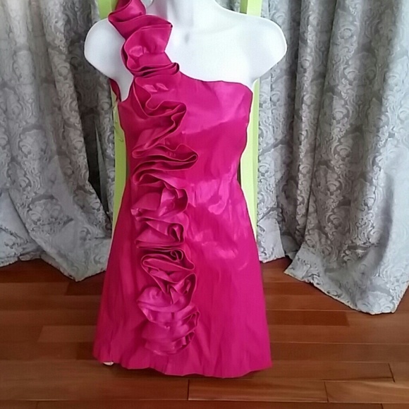 Fuscia cocktail dress